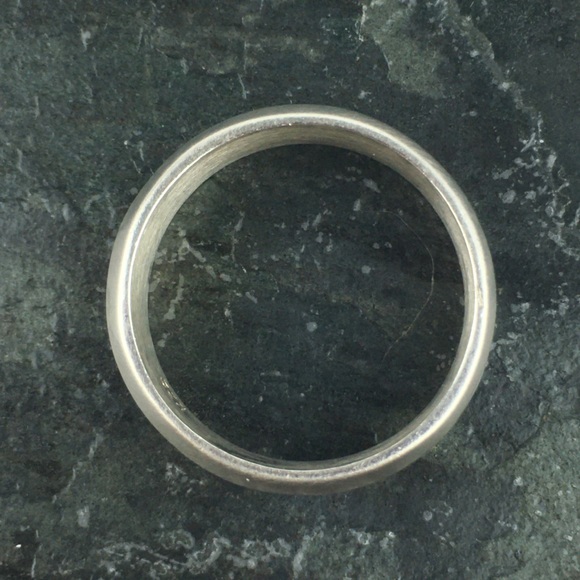 Vintage Line Band Sterling Silver Ring Size 8.5 - 8.75 - Picture 7 of 9